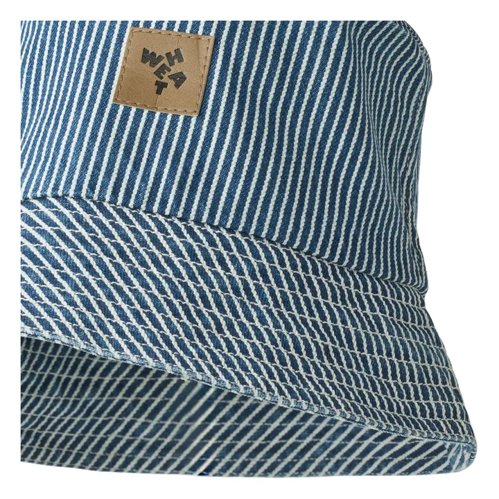 Algodón orgánico a rayas Bob Charlie | Azul- Imagen del producto n°1