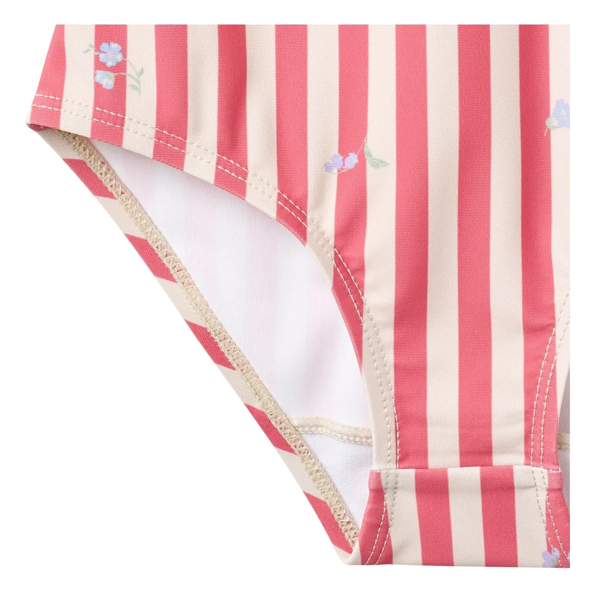 Maillot de Bain Selma Rayé Fibres Recyclées | Rouge- Image produit n°3