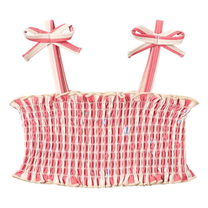 Bañador de rayas Carla Fibras recicladas | Rojo- Imagen del producto n°2