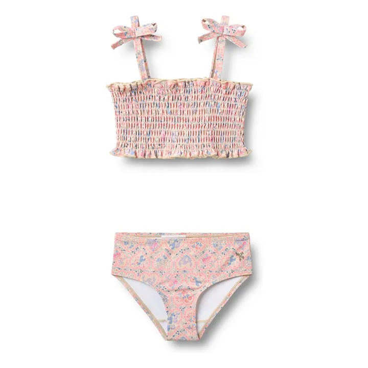 Bañador Carla Fleuri Fibras recicladas | Rosa Pálido- Imagen del producto n°0