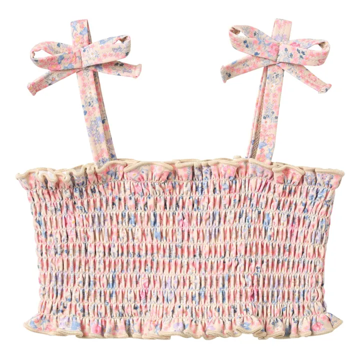 Bañador Carla Fleuri Fibras recicladas | Rosa Pálido- Imagen del producto n°2