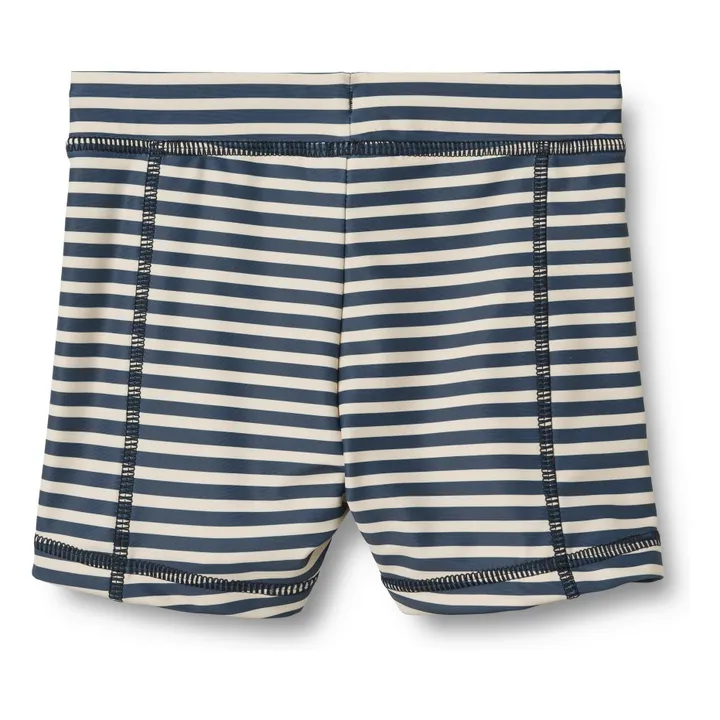 Bañador Ulrik de rayas de fibra reciclada | Azul oscuro- Imagen del producto n°4