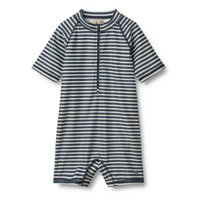 Bathing Suit Cas Rayée Recycled Fibers | Dark Blue