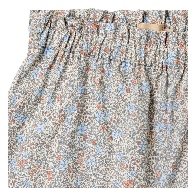 Lace Shorts Silja Blümchen Bio-Baumwolle | Blassblau