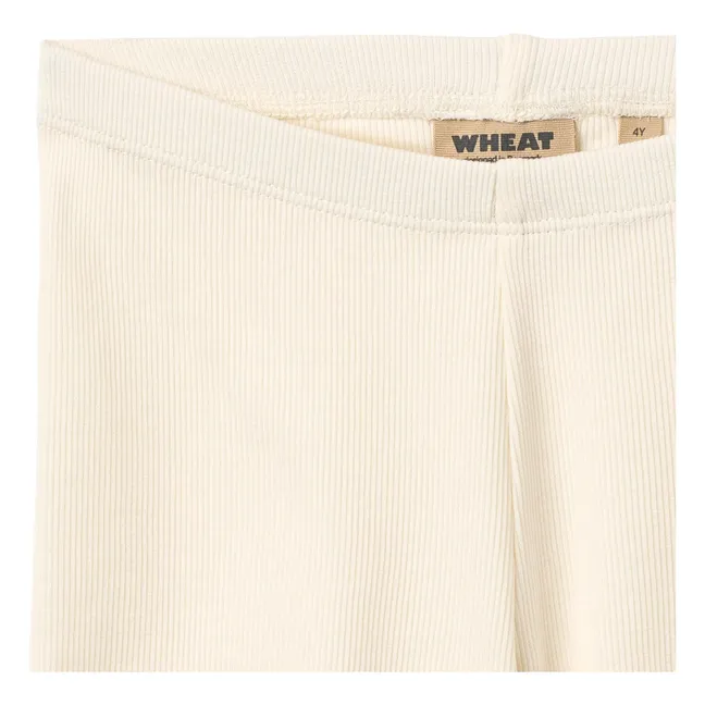 Sine Ribbed Organic Cotton Shorts | Ivory