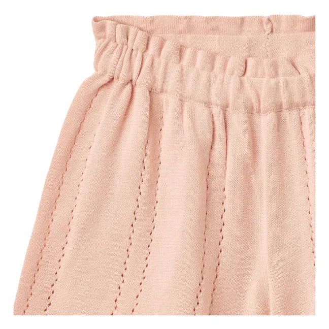 Pantalones cortos Irma de algodón orgánico | Rosa Pálido