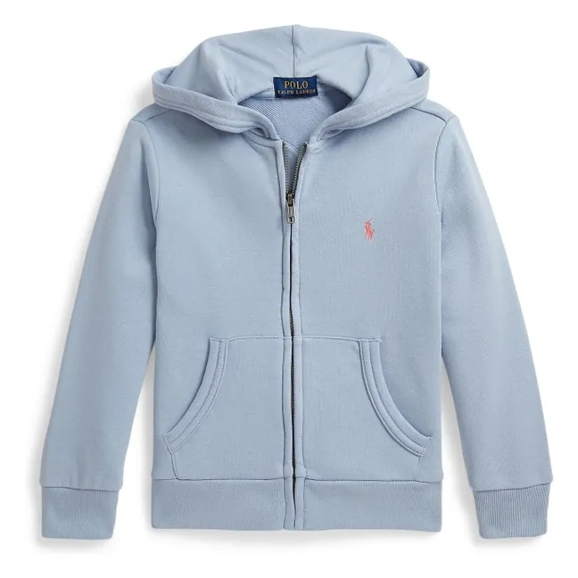 Sweat Zippé Logo | Bleu