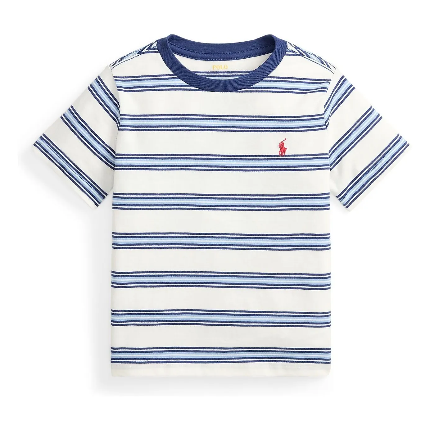 Ralph Lauren Blue Striped Logo T-Shirt