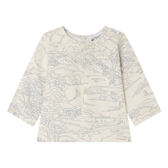 Tunique Gauguin Paysage Coton Bio | Ecru
