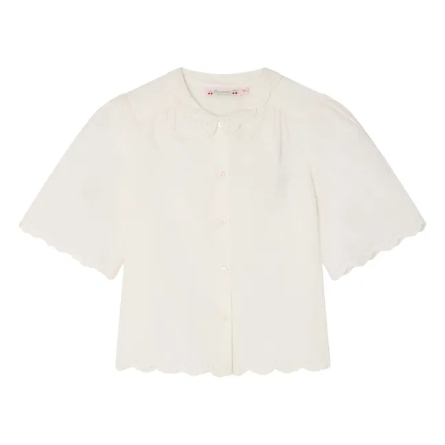 Blusa Lizea de algodón orgánico | Crema