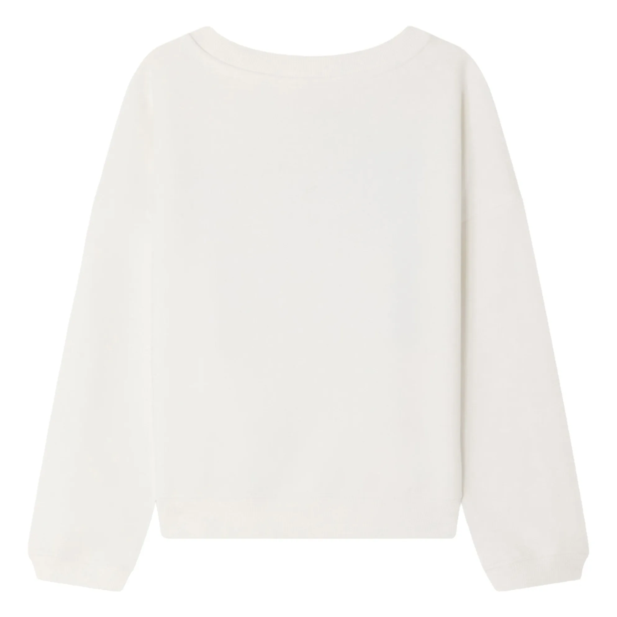 Sweat Gena Cerise Coton Bio | Blanc- Image produit n°2