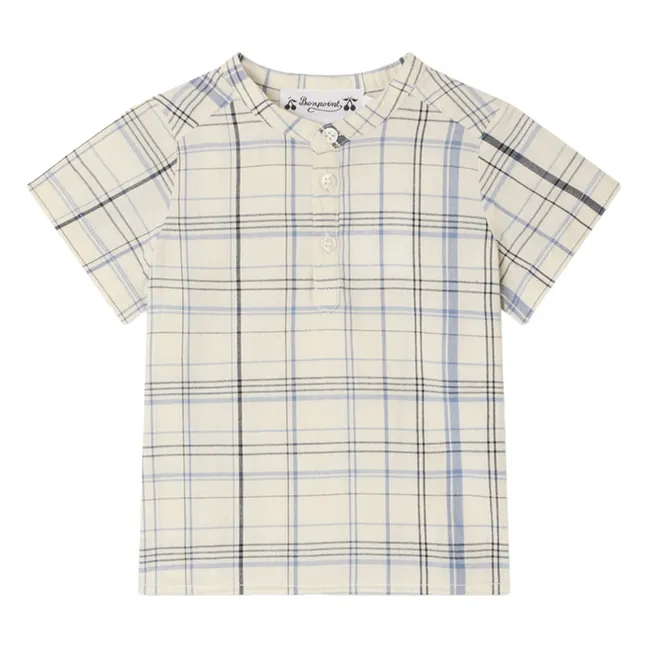 Chemise Cesari Carreaux | Ecru