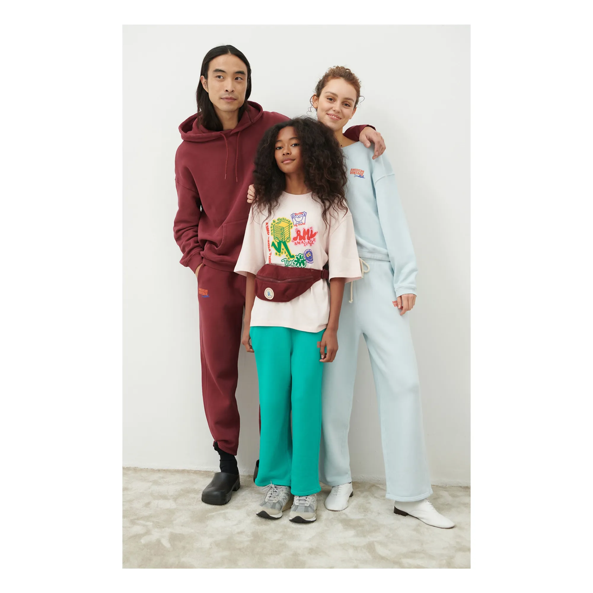 Collaboration American Vintage X Smallable - Jogger Izubird | Turquoise- Image produit n°4