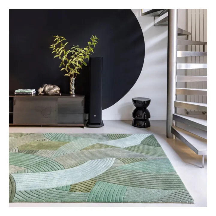 Tapis en laine Canopée | Vert- Image produit n°2