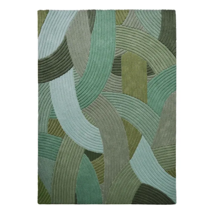 Tapis en laine Canopée | Vert- Image produit n°0