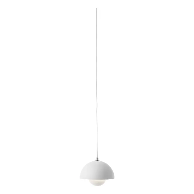 Flowerpot VP10 suspension lamp, Verner Panton | White