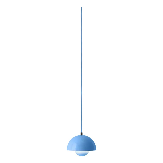 Flowerpot VP10 suspension lamp, Verner Panton | Light blue