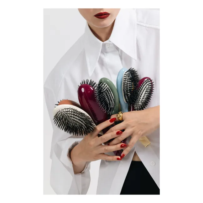 La Petite Brosse L'Indispensable N°02 - Soin et Démêlage   | Rouge cerise