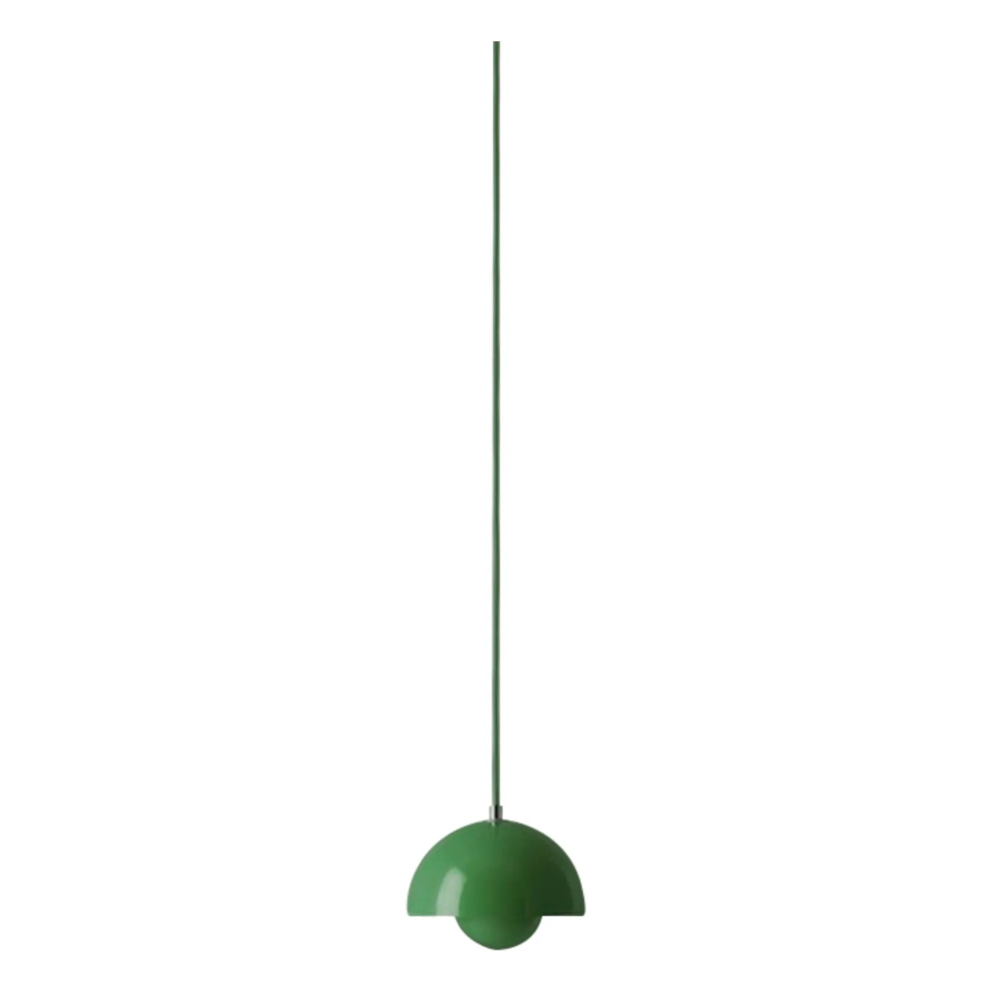 & Tradition Green Flowerpot Vp10 Suspension Lamp, Verner Panton