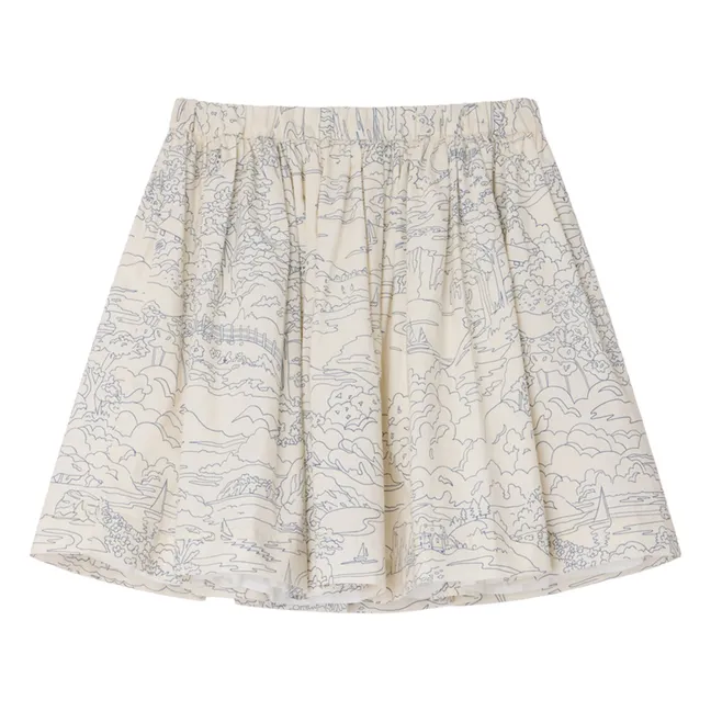 Jupe Suzon Paysage Coton Bio | Ecru