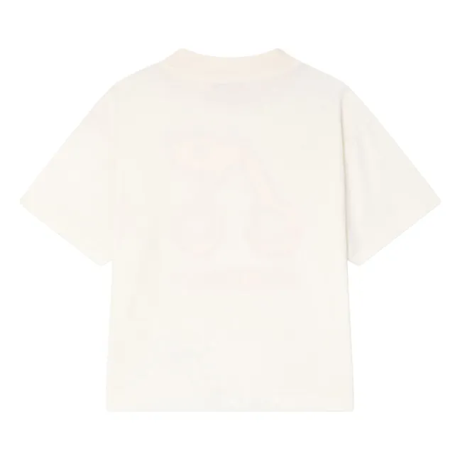 Lele Cherry organic cotton T-shirt | Cream