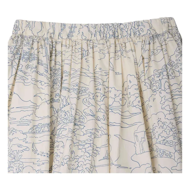 Jupe Suzon Paysage Coton Bio | Ecru