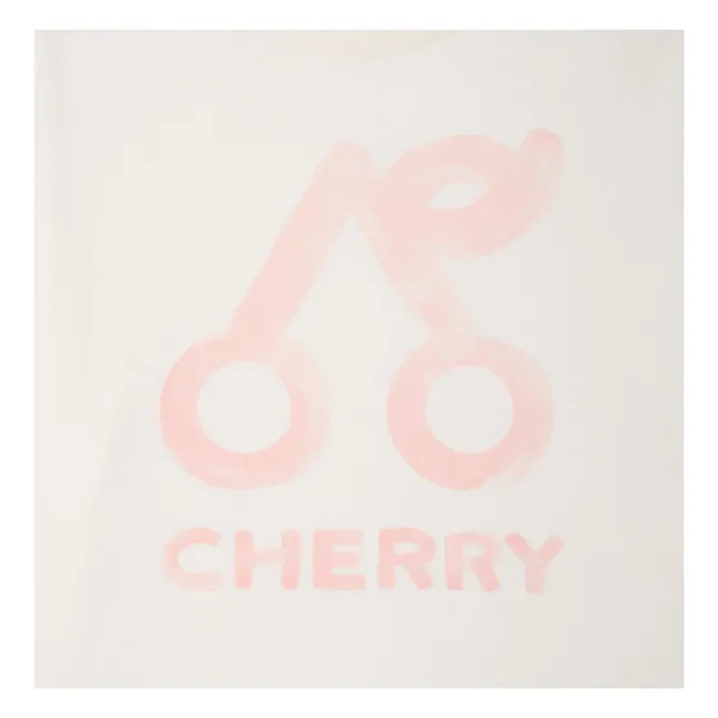 T-shirt Lele Cherry Coton Bio | Crème