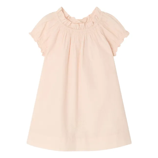 Vestido Sidwell de algodón orgánico | Rosa empolvado