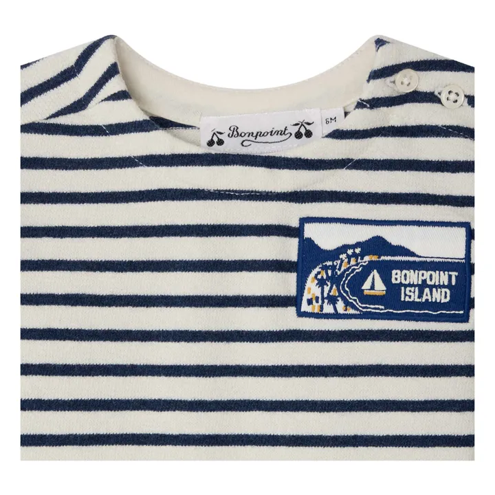 Camiseta Swirl de algodón orgánico | Azul índigo- Imagen del producto n°2