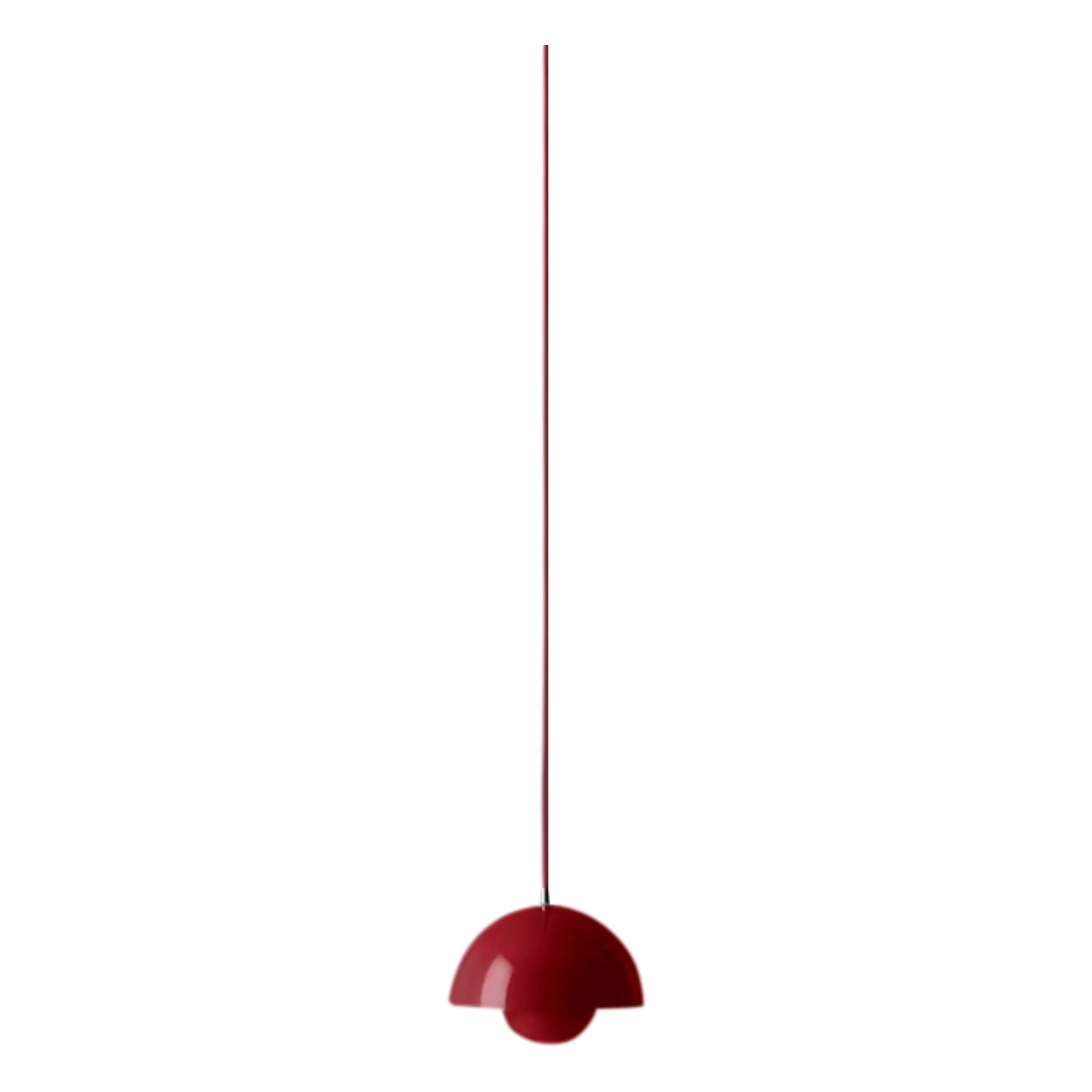 & Tradition Vermillion Flowerpot Vp10 Suspension Lamp, Verner Panton