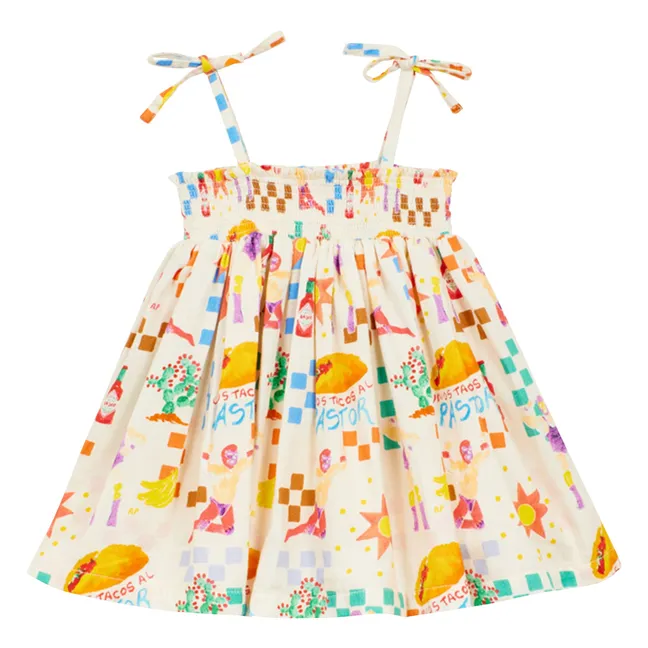 Pastor Popeline Strapless Dress | Ecru