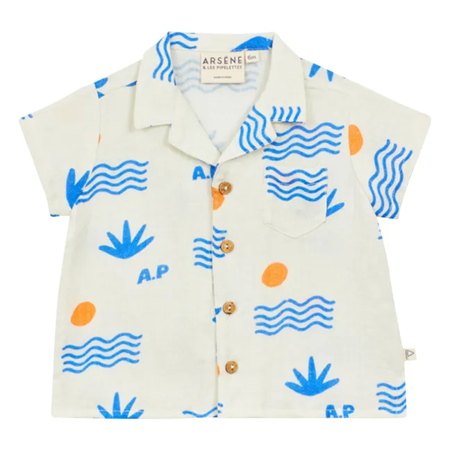 Chemise Vagues Coton Bio | Ecru