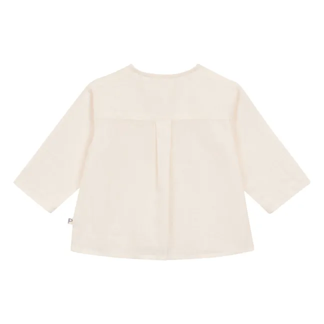 Chemise Poche Voile Coton Bio | Ecru