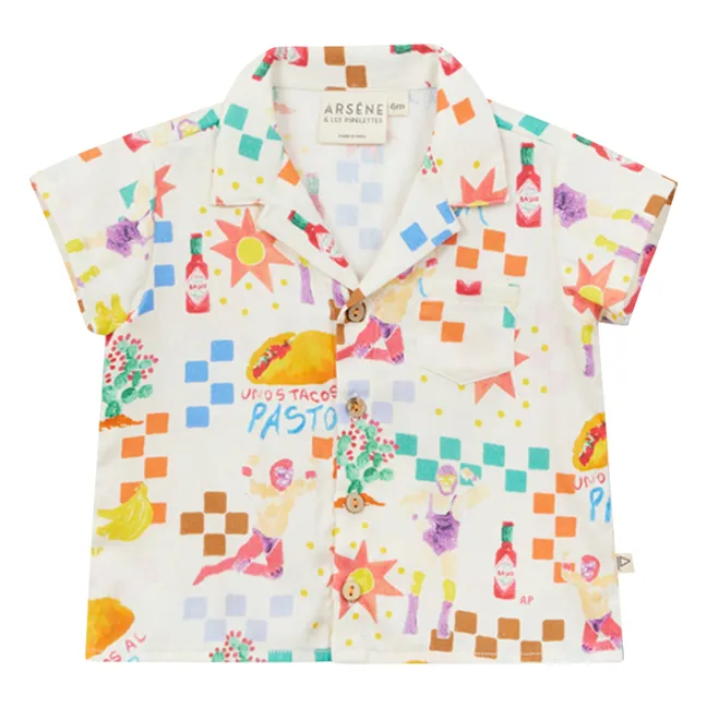 Camisa Pastor Popeline | Crudo