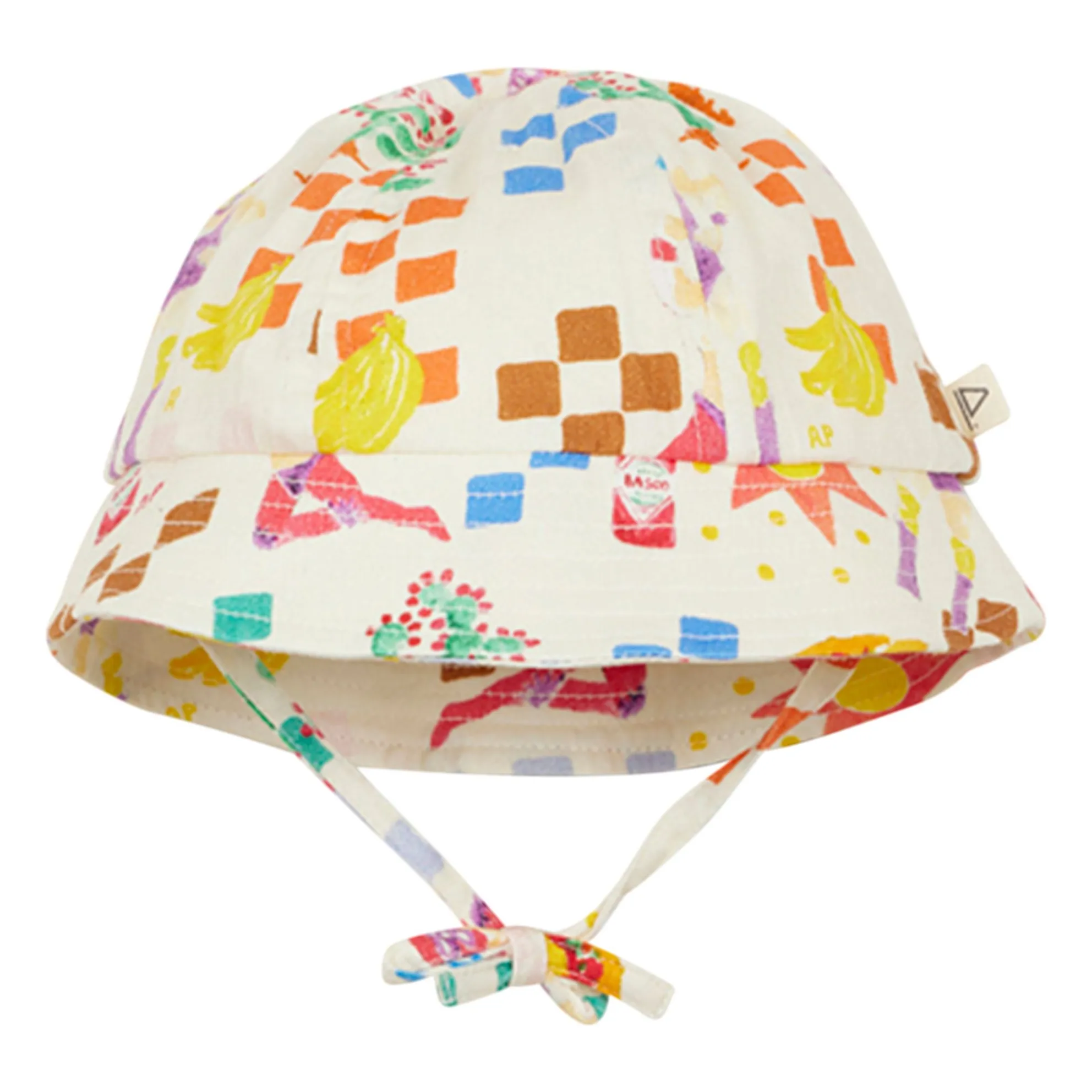 Arsène Et Les Pipelettes Ecru Popeline Sun Hat