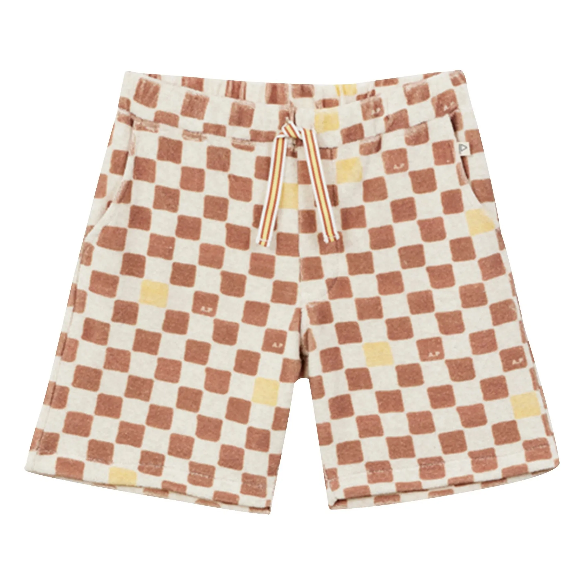 Arsène Et Les Pipelettes Brown Damier Terry Bermuda Shorts