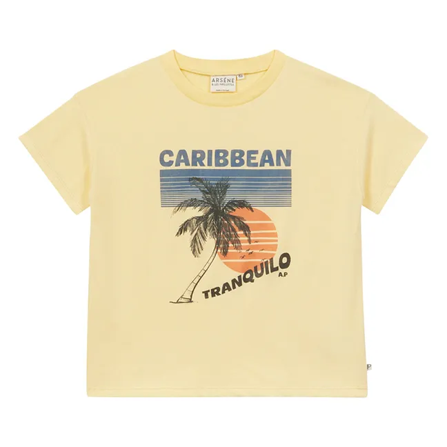 T-shirt Caribbean Coton Bio | Jaune