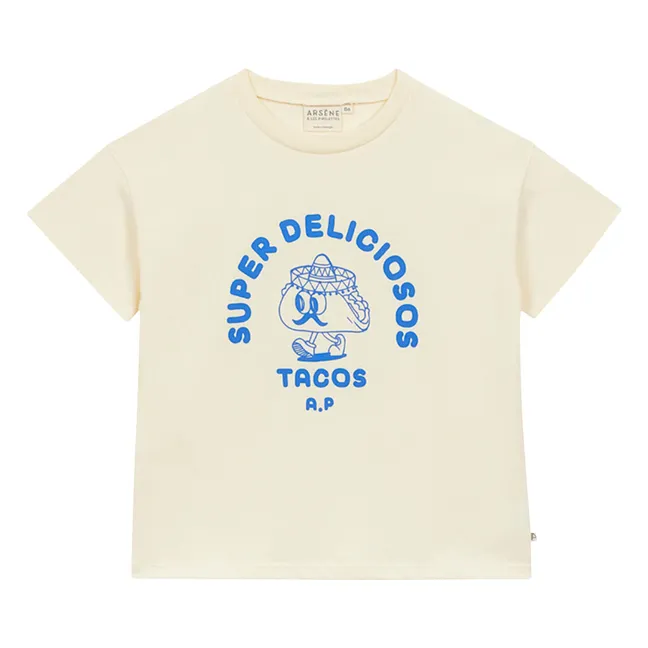 T-shirt Super Deliciosos Coton Bio | Ecru