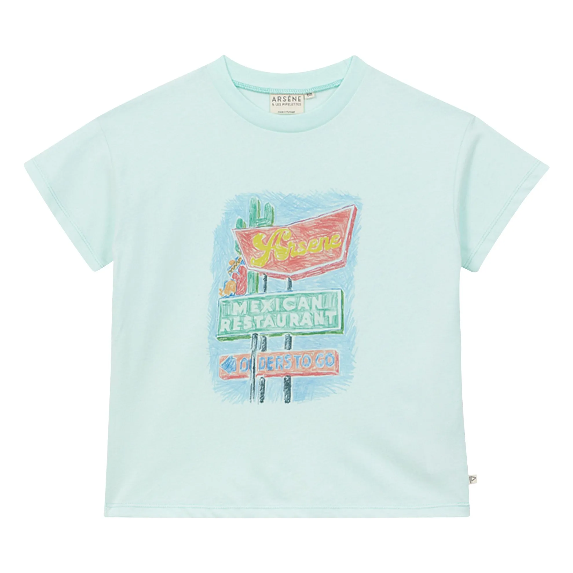 T-shirt Mexico Coton Bio | Turquoise- Image produit n°0