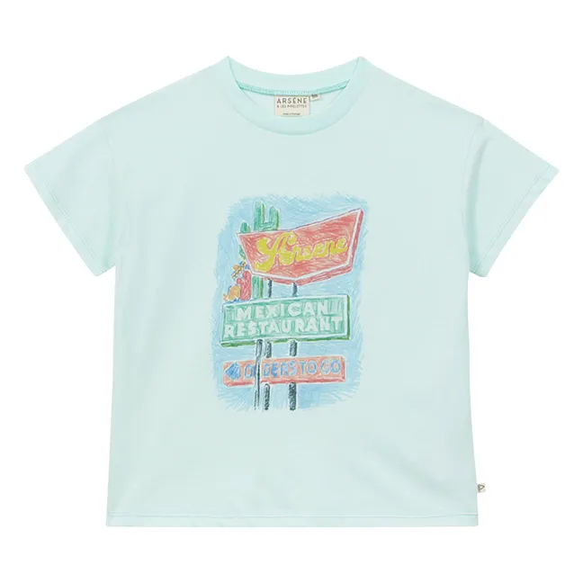 T-shirt Mexico Coton Bio | Turquoise