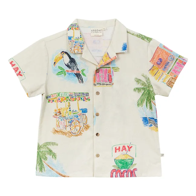 Palm Twill Shirt | Ecru