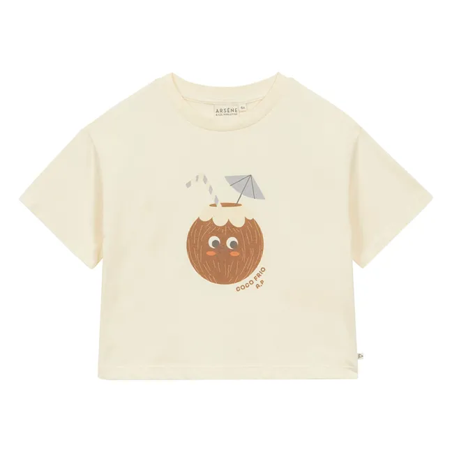 T-shirt Noix de Coco Coton Bio | Ecru