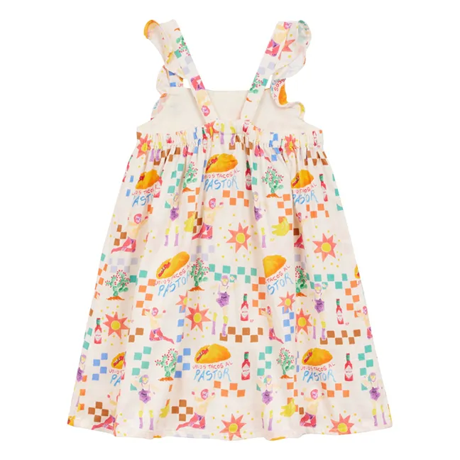 Pastor Popeline Apron Dress | Ecru