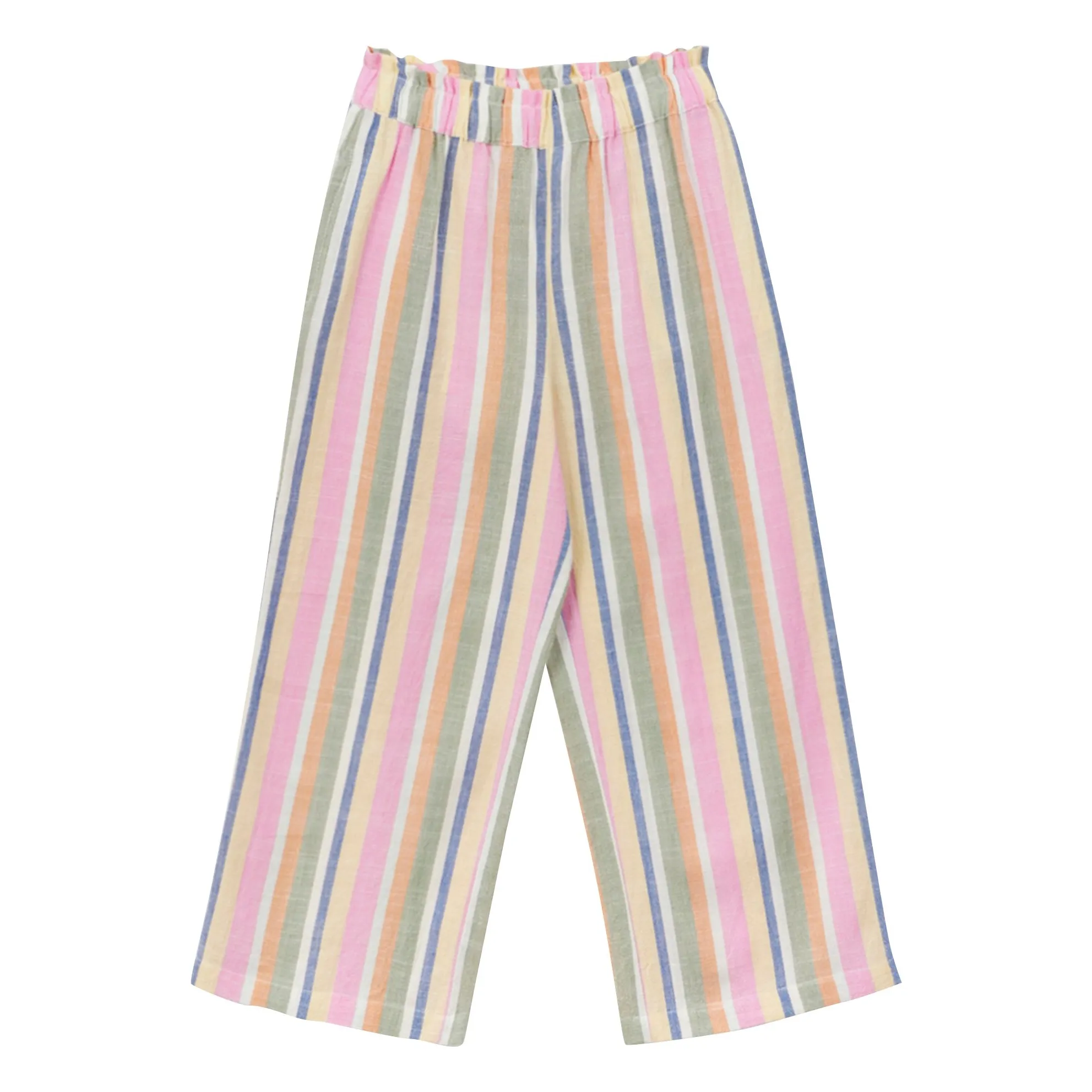Arsène Et Les Pipelettes Pink Striped Voile Pants