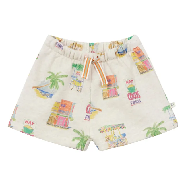 Pantalones cortos de palma de algodón orgánico | Crudo