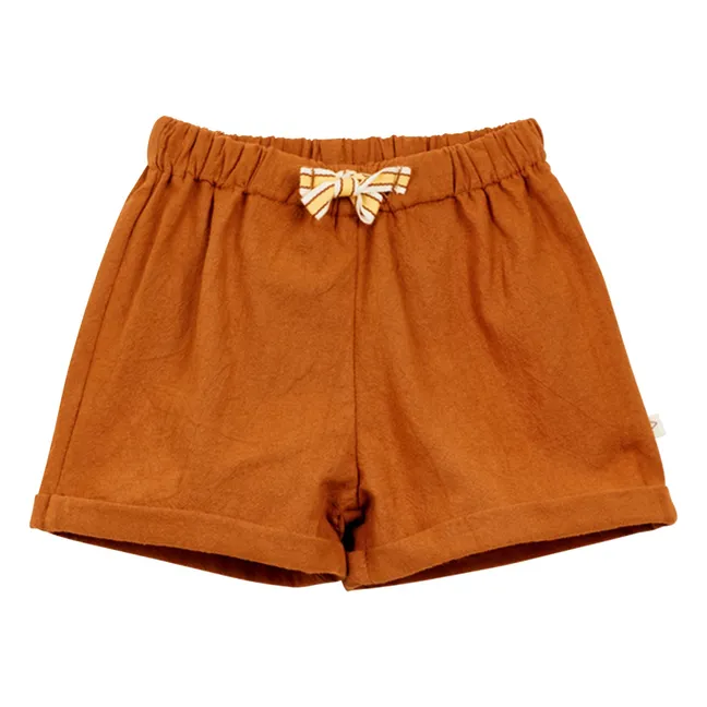 Pantalones cortos lisos | Marrón