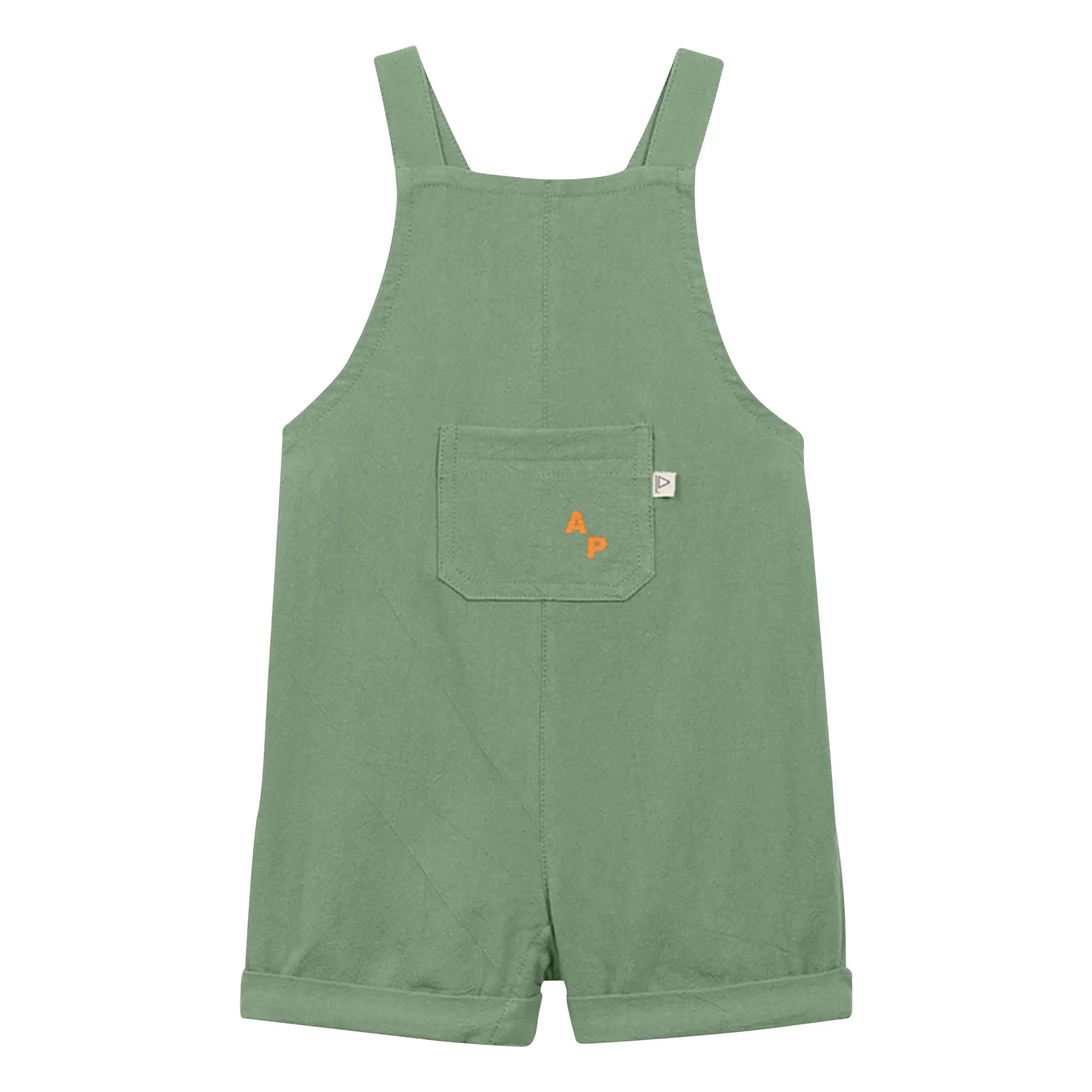 Arsène Et Les Pipelettes Khaki Plain Short Dungarees
