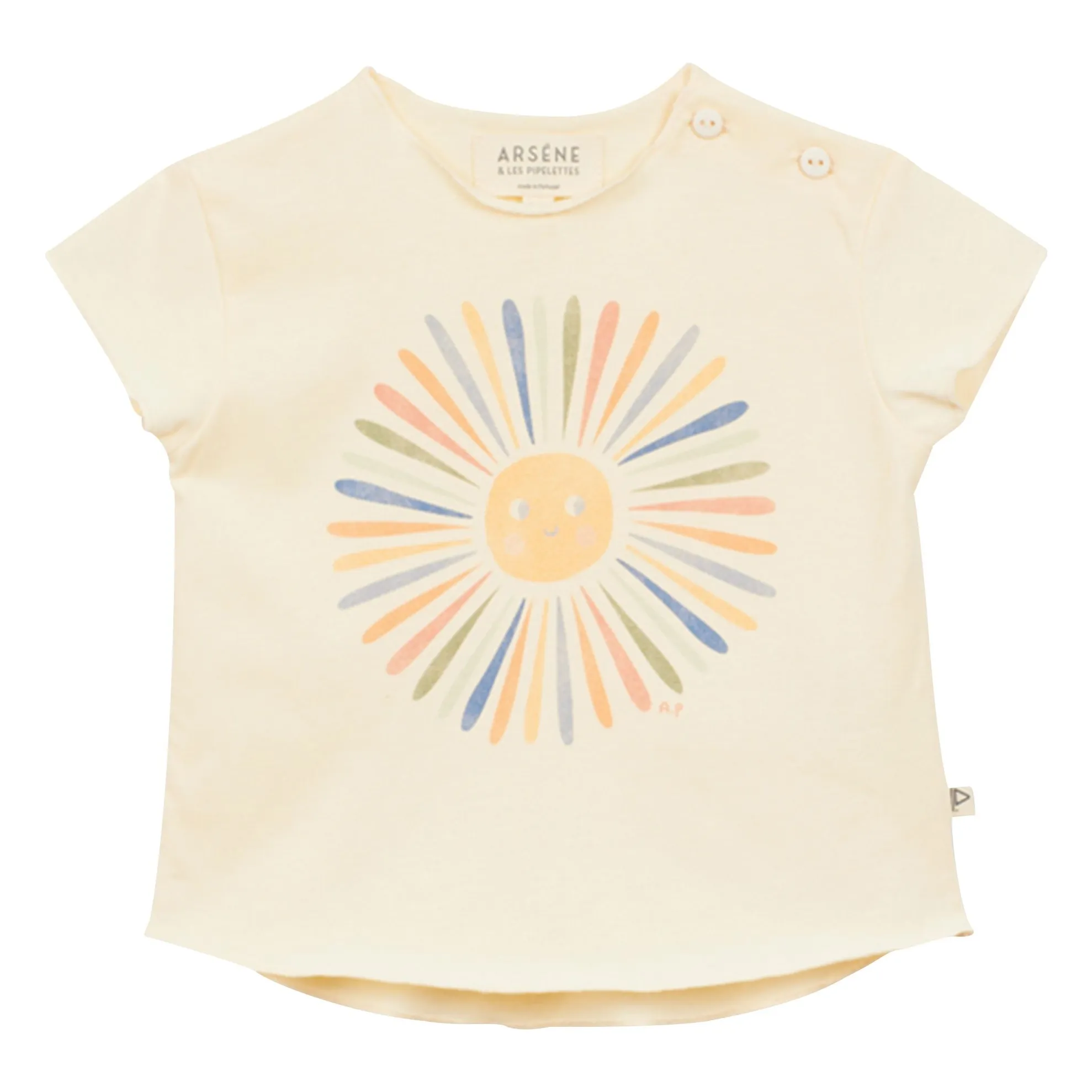 T-shirt Soleil Coton Bio | Ecru- Image produit n°0