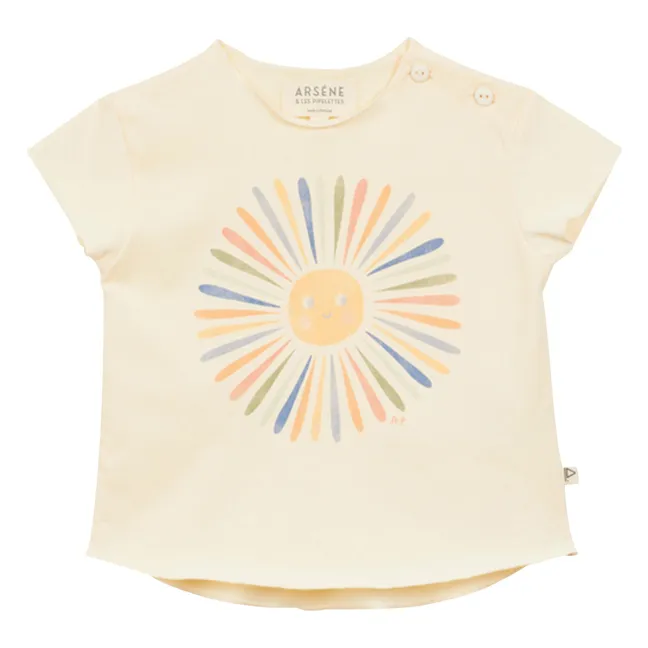 Camiseta Soleil de algodón orgánico | Crudo
