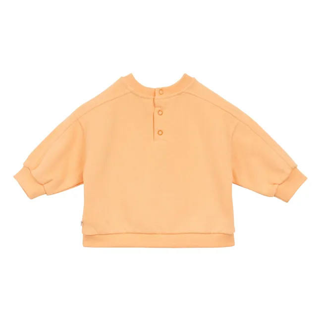 Sweat Crevette Club Coton Bio Bébé | Abricot